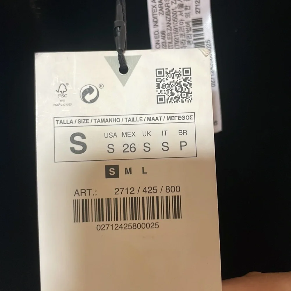 Zara black velvet leggings - Picture 11 of 11